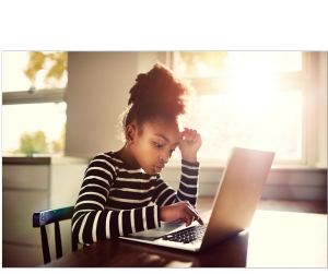 Kid at computer