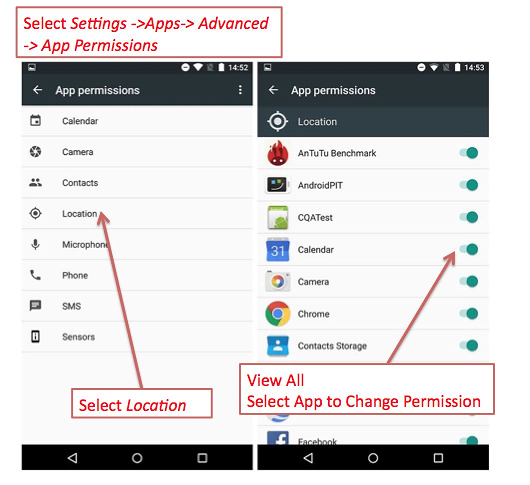 Android LBS App Permissions 2017