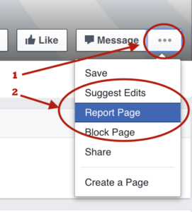 Troll - FB select report page
